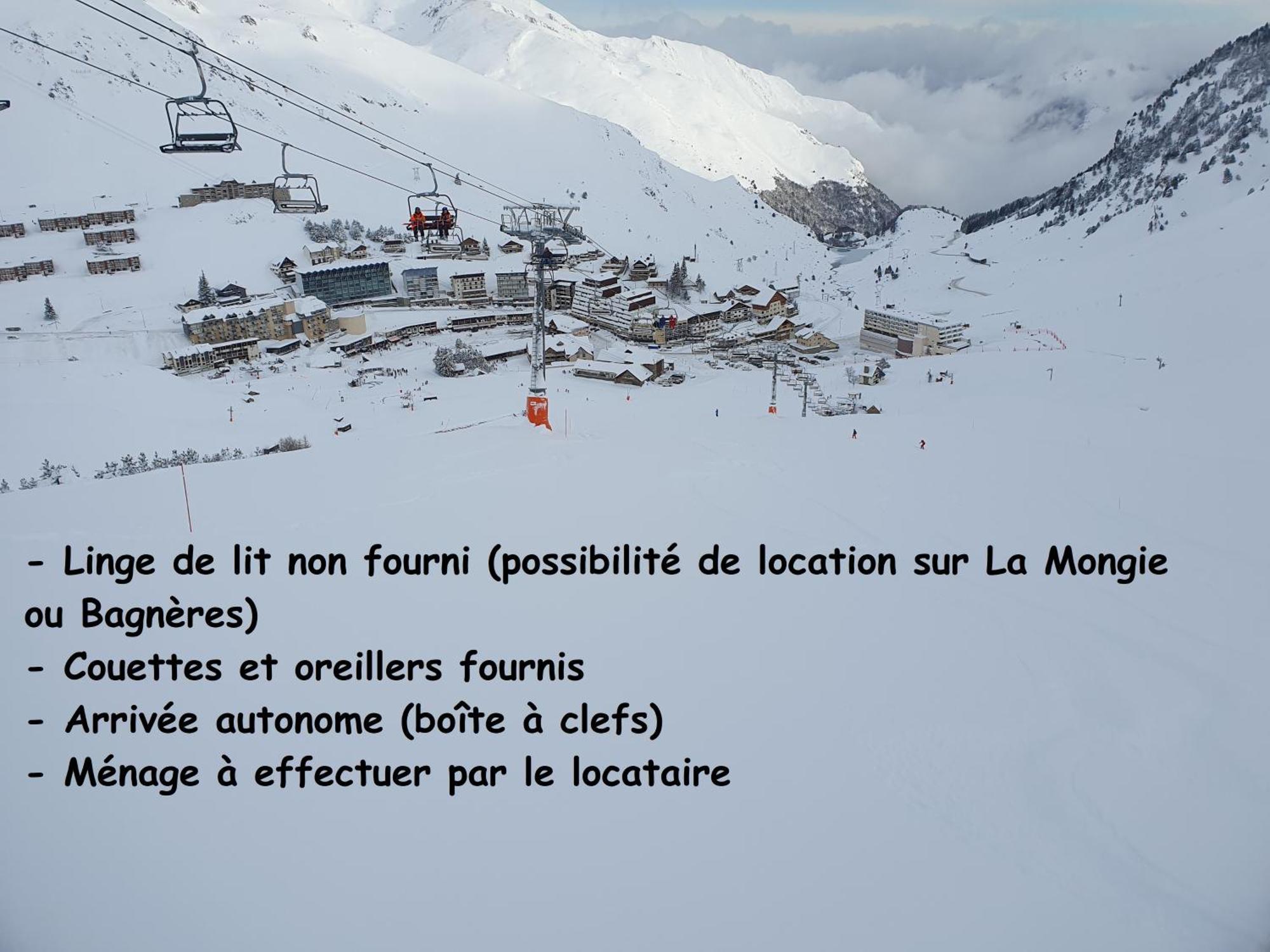La Mongie, Studio Pieds Des Pistes, Parking Interieur Prive Exterior photo